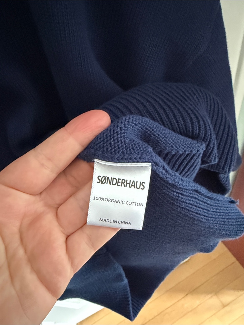 Sonderhaus • Gwendolyn Sweater in Navy (Size L) - Picture 4 of 4